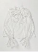 Big Bowknot Cotton Classic Lolita Long Sleeve Big Size Shirt