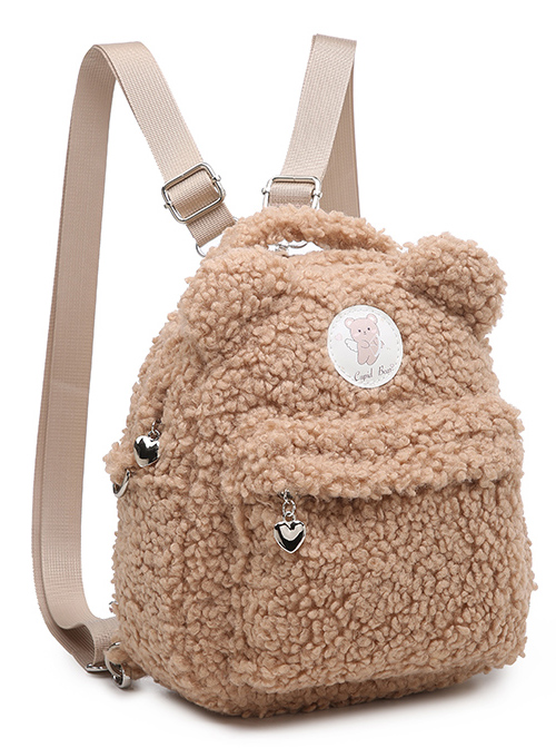 Milk Puff Bear Series Plush Cute Bear Sweet Lolita Bag