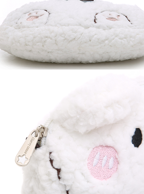 Cute Glutinous Rice Bear Plush Mobile Phone Small Bag Sweet Lolita Shoulder Bag