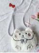 Cute Glutinous Rice Bear Plush Mobile Phone Small Bag Sweet Lolita Shoulder Bag