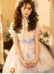 Good Night Fairy Tale Series OP Sweet Lolita Chiffon Short Sleeve Dress Full Set