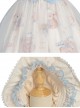 Good Night Fairy Tale Series OP Sweet Lolita Chiffon Short Sleeve Dress Full Set