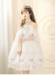 Thames God Series JSK White Chiffon Classic Lolita Elegant Tea Party Sling Dress