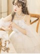 Thames God Series JSK White Chiffon Classic Lolita Elegant Tea Party Sling Dress