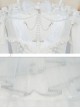 Thames God Series JSK White Chiffon Classic Lolita Elegant Tea Party Sling Dress
