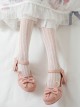 Cute Rabbit Ears Bowknot Sweet Lolita Thick Heel High Heel Shoes