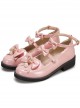 JK British PU Leather Shoes Bowknot Classic Lolita Flat Shoes