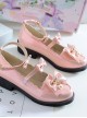 JK British PU Leather Shoes Bowknot Classic Lolita Flat Shoes