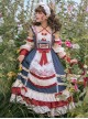 Chengnan Flowers Bloom Series JSK Pastoral Style Classic Lolita Long Sling Dress