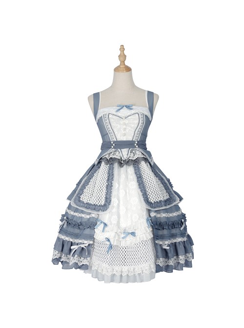 Hidden Mist Epiphyllum Aroma Series JSK Pastoral Style Classic Lolita Sling Dress