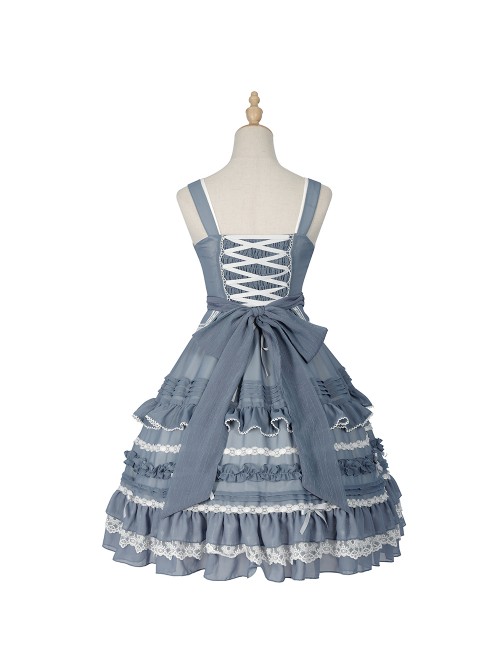 Hidden Mist Epiphyllum Aroma Series JSK Pastoral Style Classic Lolita Sling Dress