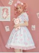 Jelly Bear Series OP Cute Printing Sweet Lolita Short Sleeve Dress