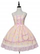 Jelly Bear Series JSK Printing Sweet Lolita Sling Dress