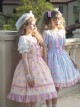 Jelly Bear Series JSK Printing Sweet Lolita Sling Dress