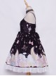 Star Moon Rabbit Series JSK Cute Printing Chiffon Sweet Lolita Sling Dress