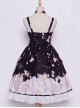 Star Moon Rabbit Series JSK Cute Printing Chiffon Sweet Lolita Sling Dress