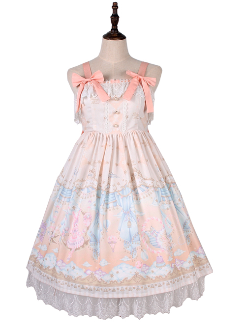 Ballet Rabbit Series JSK Bowknot Sweet Lolita Sling Dress