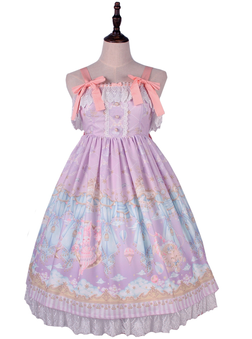 Ballet Rabbit Series JSK Bowknot Sweet Lolita Sling Dress