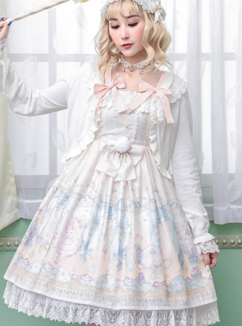 Ballet Rabbit Series JSK Bowknot Sweet Lolita Sling Dress