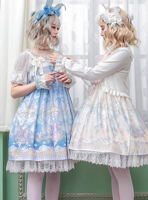 Ballet Rabbit Series JSK Bowknot Sweet Lolita Sling Dress