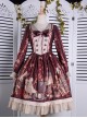 Travelers Series OP Printing Retro Classic Lolita Long Sleeve Dress