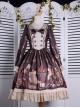Travelers Series OP Printing Retro Classic Lolita Long Sleeve Dress