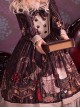 Travelers Series OP Printing Retro Classic Lolita Long Sleeve Dress