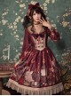 Travelers Series OP Printing Retro Classic Lolita Long Sleeve Dress