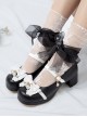 Thick Heel Cute Bowknot Sweet Lolita High Heel Shoes