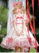 Strawberry Fruit Series OP Cute Bowknot Sweet Lolita Short Sleeve Dress