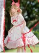 Strawberry Fruit Series OP Cute Bowknot Sweet Lolita Short Sleeve Dress