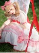 Strawberry Fruit Series OP Cute Bowknot Sweet Lolita Short Sleeve Dress