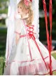 Strawberry Fruit Series OP Cute Bowknot Sweet Lolita Short Sleeve Dress