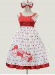 Baby Bear Series Dot Printing Sweet Lolita Sling Dress