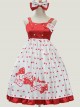 Baby Bear Series Dot Printing Sweet Lolita Sling Dress