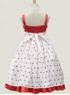 Baby Bear Series Dot Printing Sweet Lolita Sling Dress