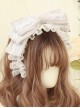 Cute Cloth Big Bowknot Lace Sweet Lolita Hairband Available In Multiple Colors