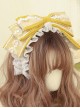 Cute Cloth Big Bowknot Lace Sweet Lolita Hairband Available In Multiple Colors