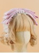 Cute Cloth Big Bowknot Lace Sweet Lolita Hairband Available In Multiple Colors