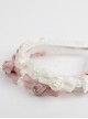 French Retro Rose Bowknot Lace Classic Lolita Headband