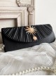 Retro Satin Elegant Classic Lolita Satin Pleated Handbag