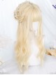 Golden Hair Tail Layering Long Curly Wigs Sweet Lolita Wigs
