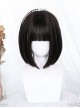 Brown Internal Buckle Short Straight Wig Classic Lolita Wigs