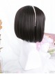 Brown Internal Buckle Short Straight Wig Classic Lolita Wigs