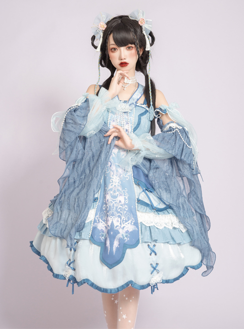 Phoenix Chirping Series JSK Chinese Style Classic Lolita Sling Dress