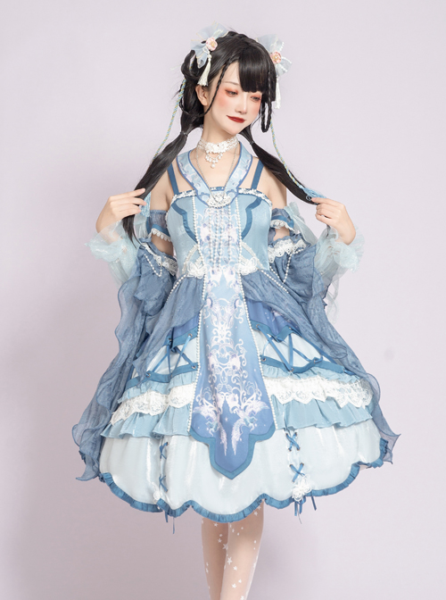 Phoenix Chirping Series JSK Chinese Style Classic Lolita Sling Dress