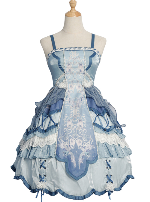 Phoenix Chirping Series JSK Chinese Style Classic Lolita Sling Dress