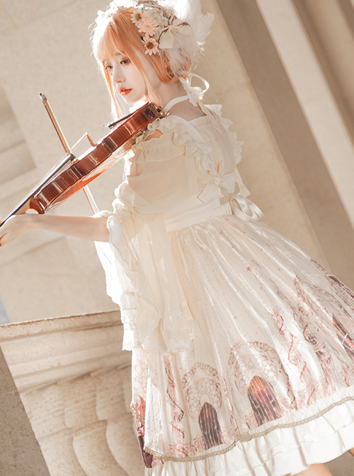 Guardian Series JSK Printing Classic Lolita Sling Dress