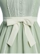 Jungle Letterhead Series Pastoral Style Green Daily Classic Lolita Pure Color Sleeveless Dress