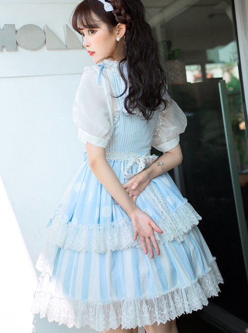 Bunny Series JSK Cute Chiffon Sweet Lolita Sling Dress